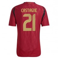 Camiseta Bélgica Timothy Castagne #21 Primera Equipación Replica Eurocopa 2024 mangas cortas